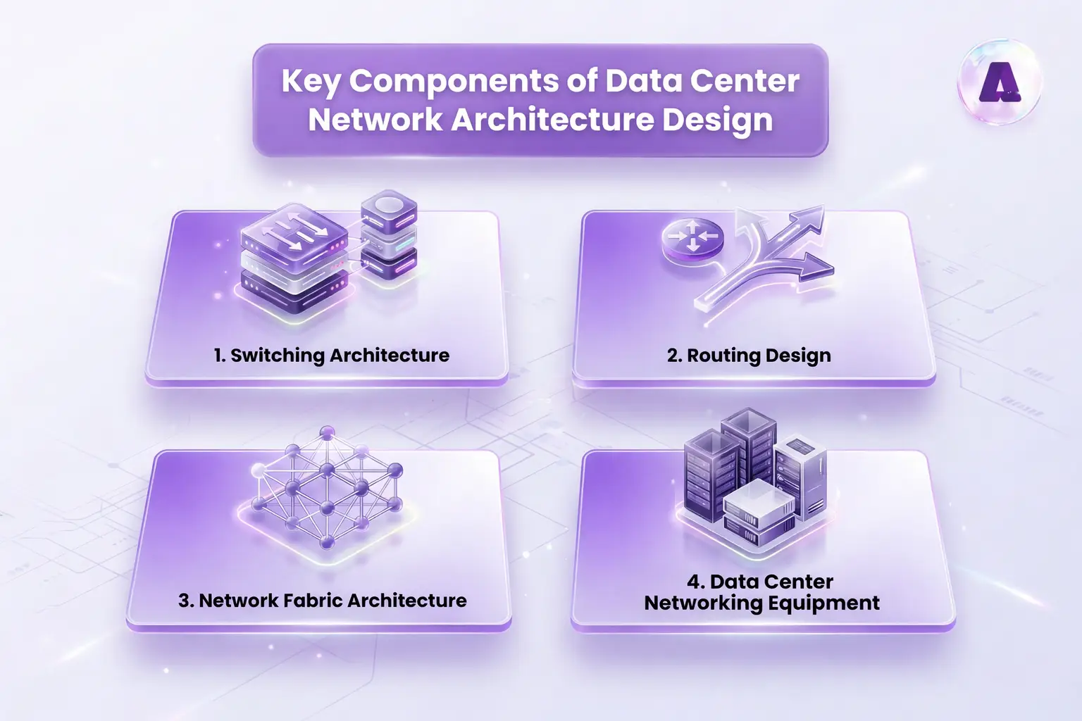 Data Center Network Architecture Design - infographic