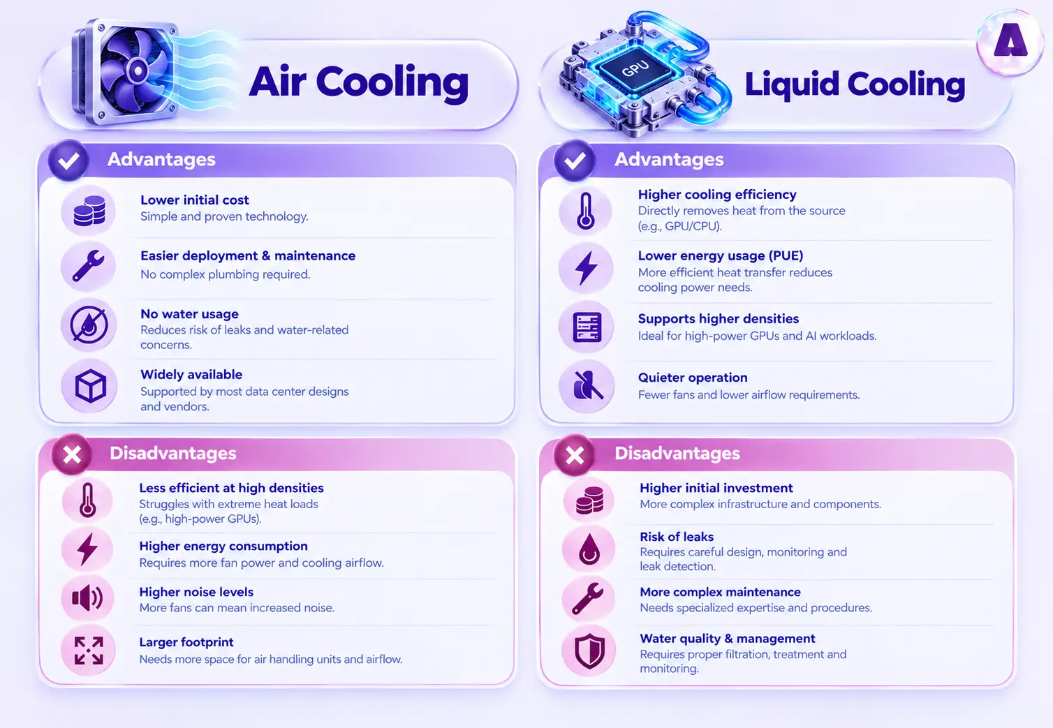 AI Data Center Cooling - Infographic